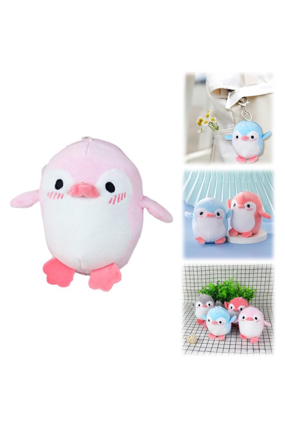 Hanging Wall Decor,Penguin Animal Stuffed Doll Plush Toy Keychain Key Holder Bag Pendant Gifts Toys For Boys Girls Kids Random Color