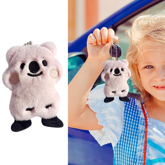 Hanging Wall Decor,Red Plush Koala Doll Pendant Cute Bear Decorative Pin Bag Key Trend Doll Small Gift