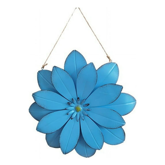 Hanging Wall Decor,Rustic Wall Decor Metal FLower Wall Art Hanging Wall Sculptures for Indoor