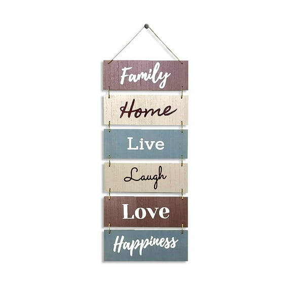 Hanging Wall Decor Sign - Welcome Vertical Wall Art Decorations, Rustic Home Accessories Outdoor Signs