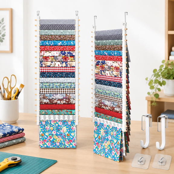 Hanging Wall Fabric Organizer 16.5 Inch for Sewing Room Storage