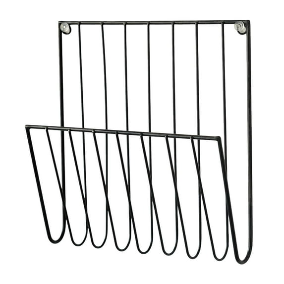 Hanging Wall File Holder Metal Mail Organizer Multipurpose Storage for Papers Magazines Folders Home Office