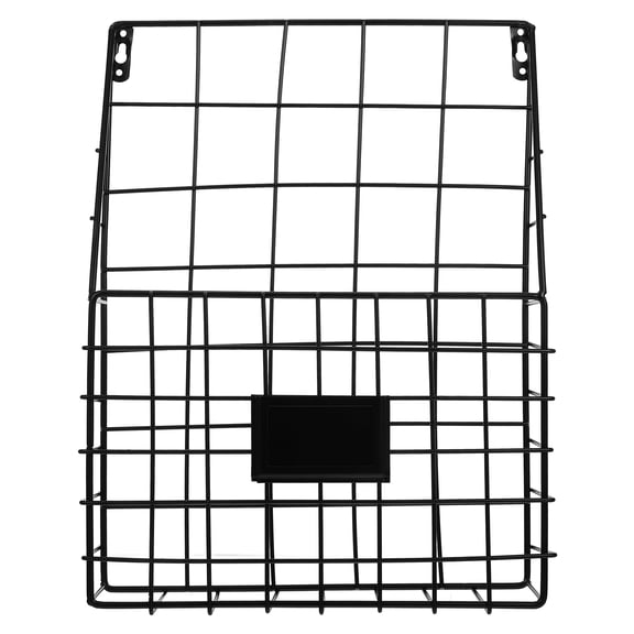 Hanging Wall Files Magazine Holder Decorative Organizer Metal Wire Mounted Storage Baskets