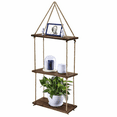 Hanging Wall Shelves, Elemore Home 3 Tier Swing Floating Shelves for