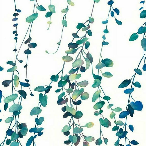 Hanging Watercolor Vines Peel and Stick Wallpaper