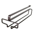 thumbnail image 1 of Hanging Wine Glass Rack Under Cabinet, Stemware Holder for Kitchen & Bar, Space-Saving Metal Wine Glass Storage Rack, Easy Install, No Screws Needed, Holds 4 Wine Glasses, , 1X Wine Glass Rack, 1 of 1