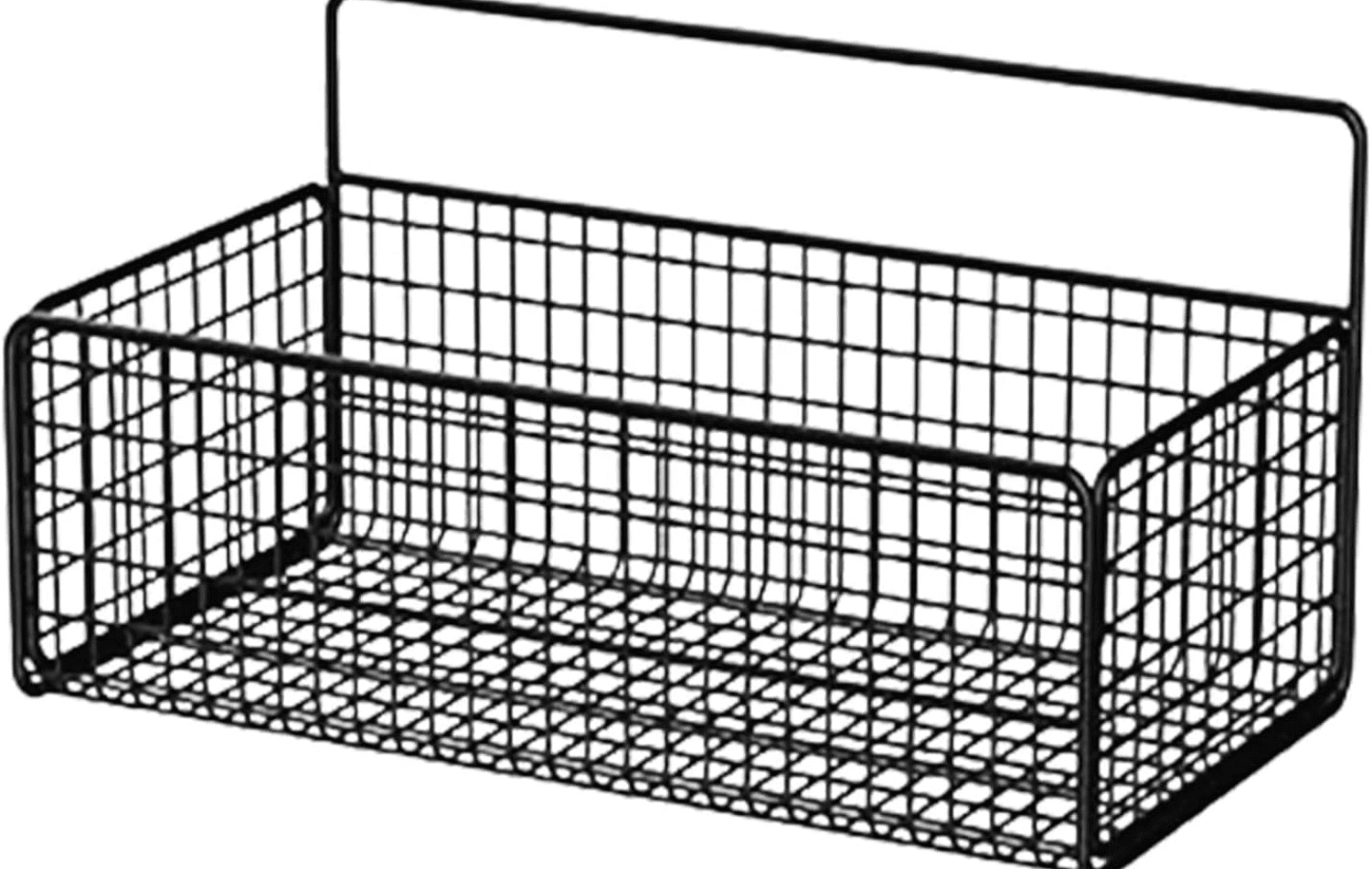 Hanging Wire Baskets For Storage, Wall Mount Steel Wire Baskets, No Drilling, Adhesive Small