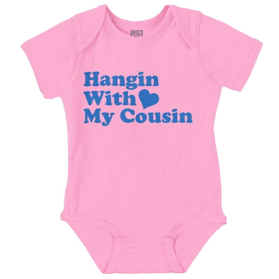 Hanging With Cousin Family Love Romper Boys or Girls Infant Baby Brisco Brands 12M