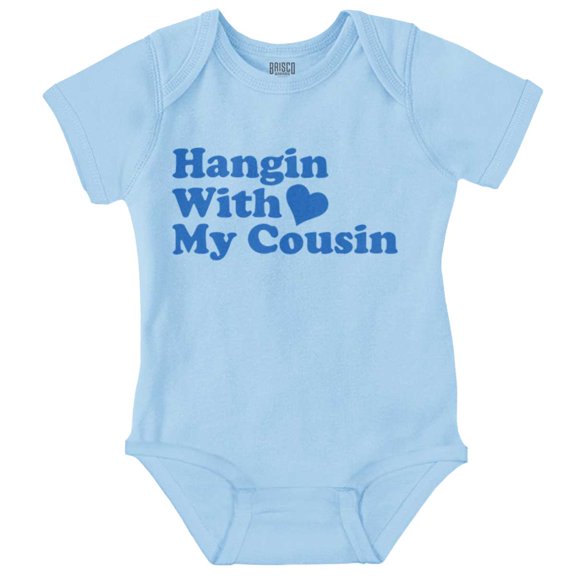 Hanging With Cousin Family Love Romper Boys or Girls Infant Baby Brisco Brands 12M