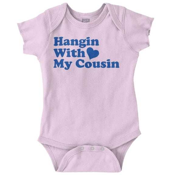 Hanging With Cousin Family Love Romper Boys or Girls Infant Baby Brisco Brands 18M
