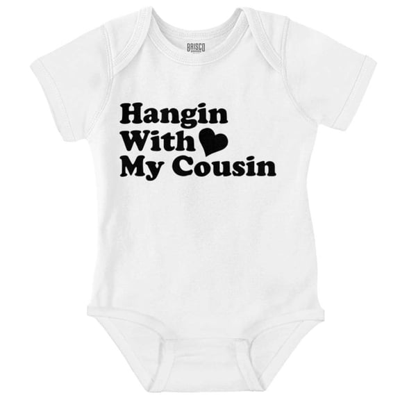Hanging With Cousin Family Love Romper Boys or Girls Infant Baby Brisco Brands 6M