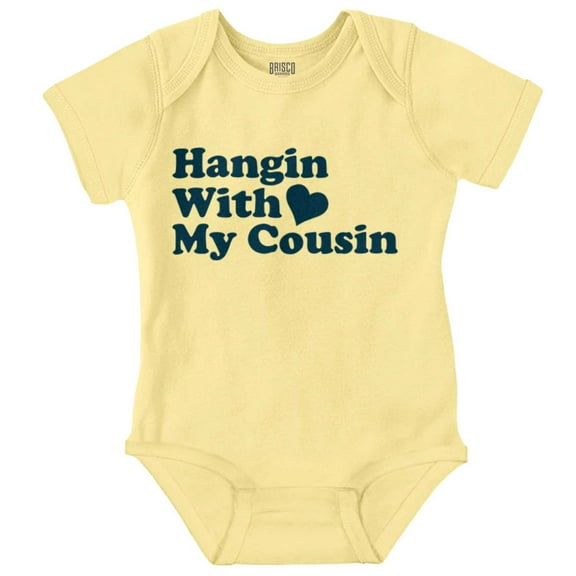 Hanging With Cousin Family Love Romper Boys or Girls Infant Baby Brisco Brands NB