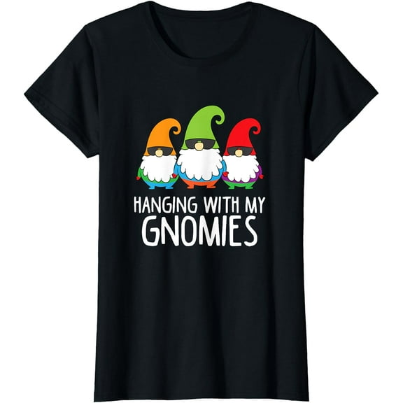 Hanging With My Gnomies Funny Garden Gnome T-Shirt