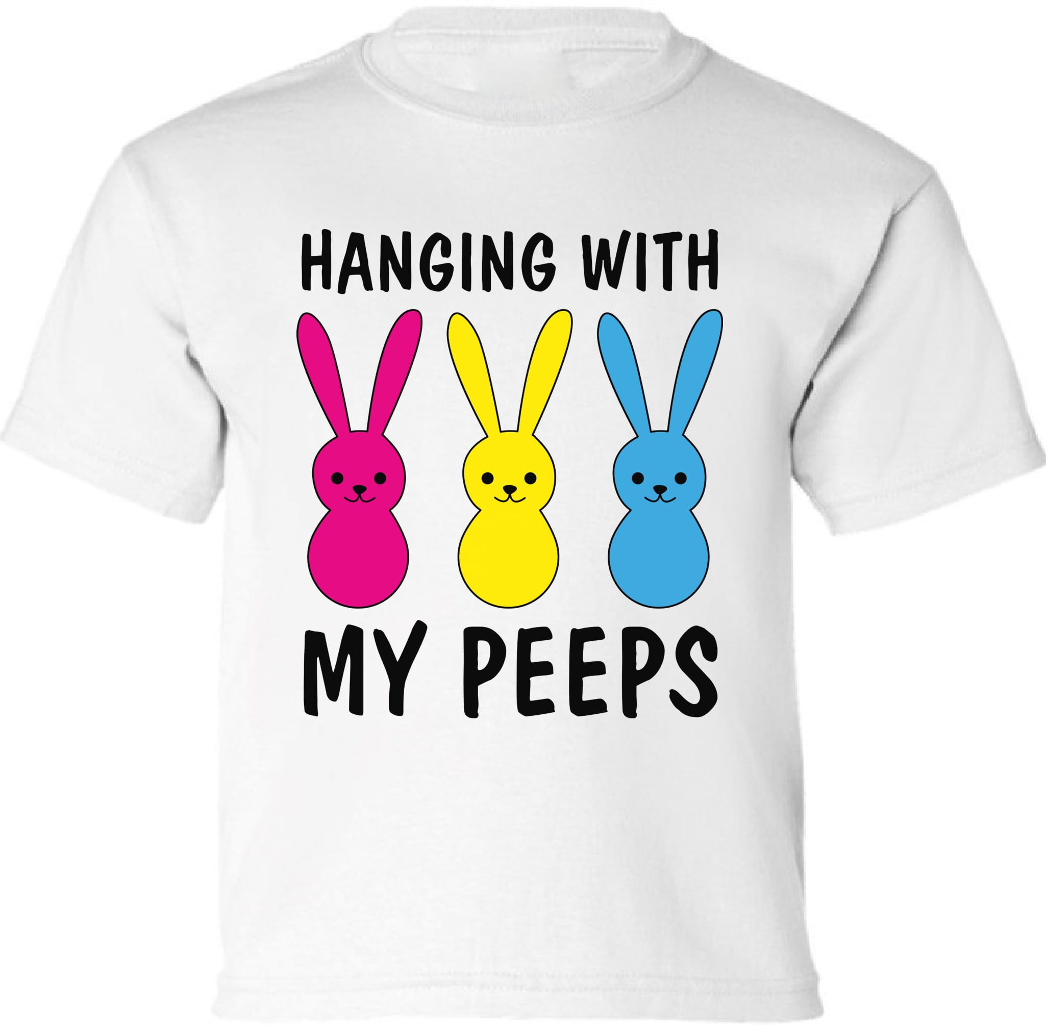 Hanging With My Peeps Happy Easter Kids Boys Girls T Shirt Hanging With My Peeps Happy Easter Kids Boys Girls T Shirt