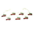 thumbnail image 1 of Hanging Wooden Red Delivery Truck Garland Xmas Tree Ornament Christmas Rustic Holiday Home Decor, 1 of 4