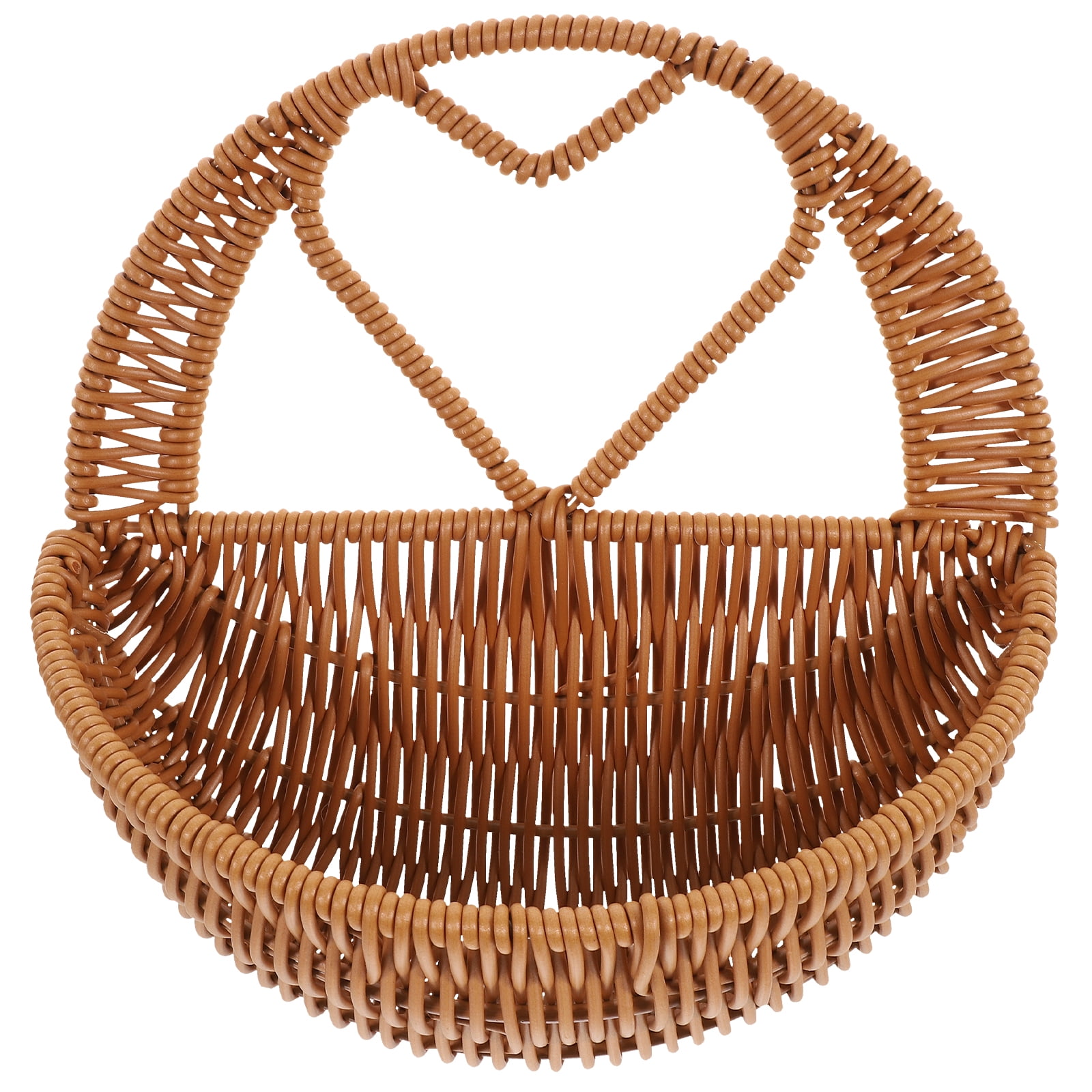 Hanging Woven Basket Small Hanging Basket for Plants Wall Woven Storage ...
