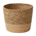 thumbnail image 1 of Hanging Woven Planter Basket with Jute Rope, Rustic Seagrass Hanging Plant Holder, Indoor Outdoor Garden Decor, Boho Wall Hanging Flower Pot, Natural Storage Organizer for Home Patio Balcony, 1 of 6
