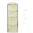 thumbnail image 1 of Hanging Yarn Storage with 4 Large Pockets Large Capacity Knitting Organizer Storage with Zippers Clear Hanging Yarn Storage Organizer for Knitting Needles Crochet Hooks, 1 of 11