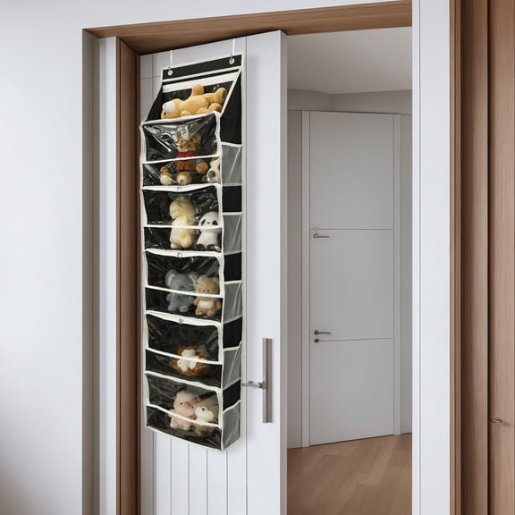 Hanging Yarn Storage Organizer with 6 Independent Compartment Thickened Large Capacity Yarn Holder for Crochet Tool Transparent