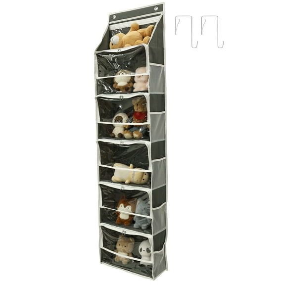 Hanging Yarn Storage Organizer with 6 Independent Compartment Thickened Large Capacity Yarn Holder for Crochet Tool Transparent