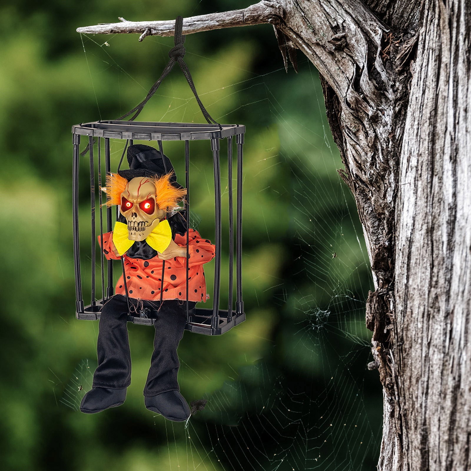 Hanging Yelling Scary Animated Decorations Indoor Outdoor Talking Props