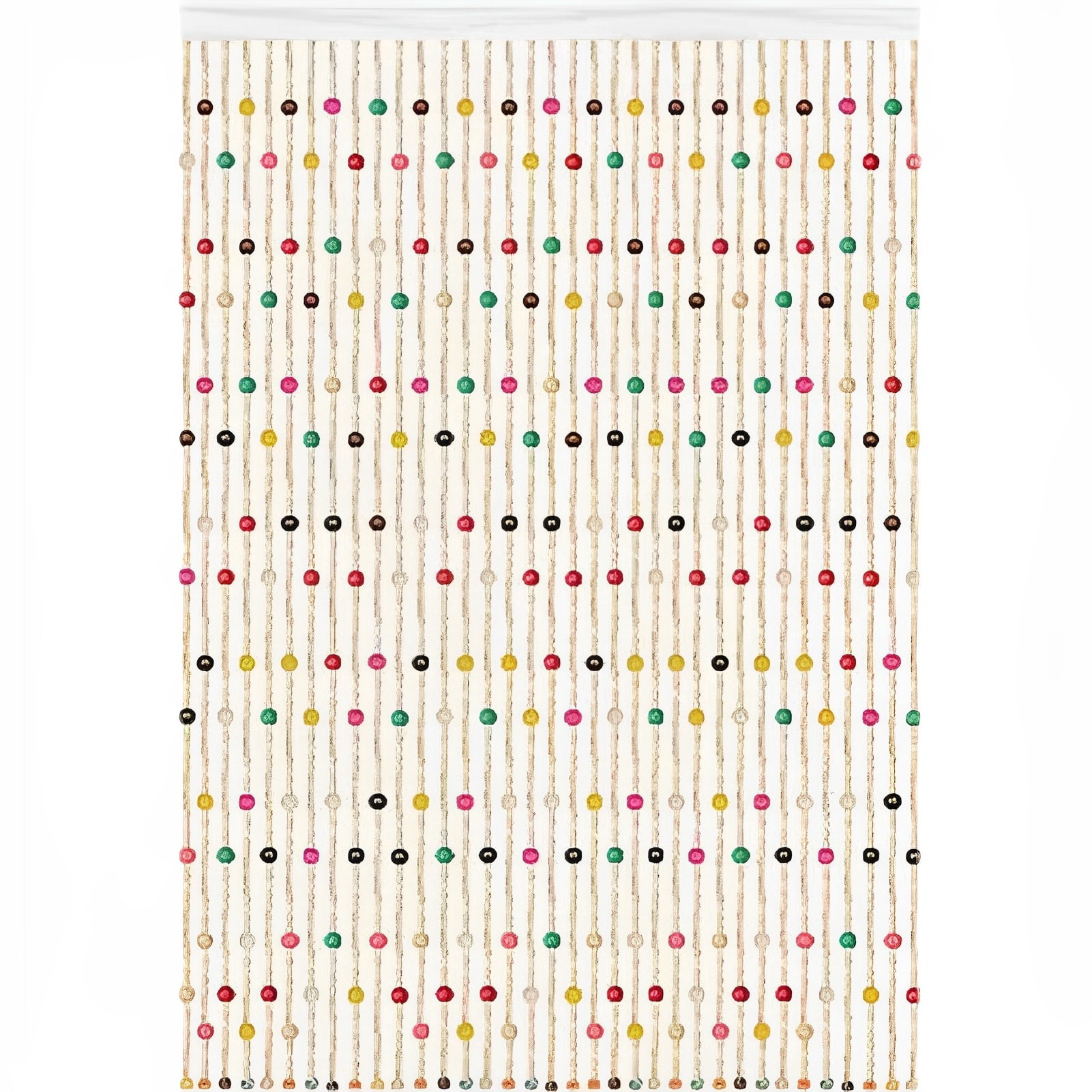 Hanging bamboo curtain door curtain, door curtain bead curtain fly curtain, room divider curtain for bedroom living room balcony door