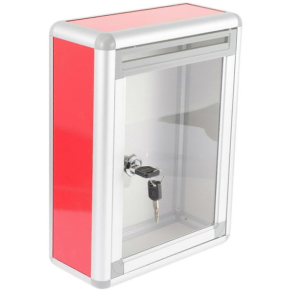 Hanging mailbox suggestion box wall-mounted complaint collection storage envelope red 28.50X22.00X10.00CM 1 pack