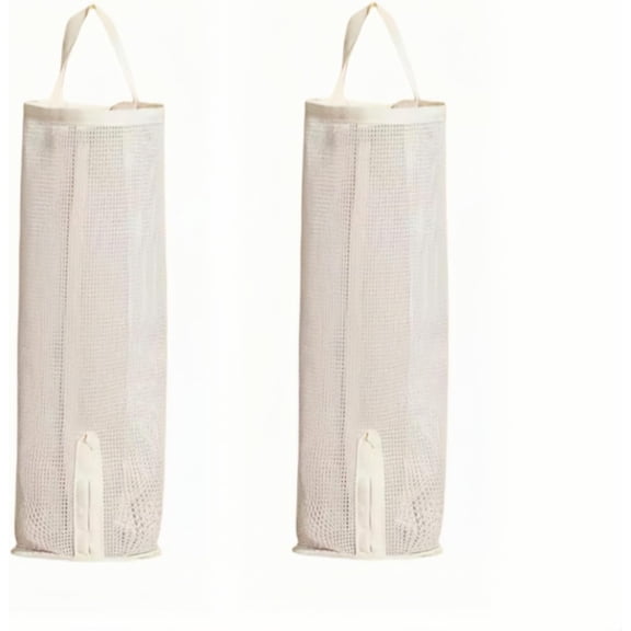 Hanging sock storage baghanging closet organizerplastic bag holderSock Underwear Organizer Wall Mount Multifunctional Bag Saver Kitchen Storage Holder for Storing Socks Ties Plastic Bag (2Pcs)