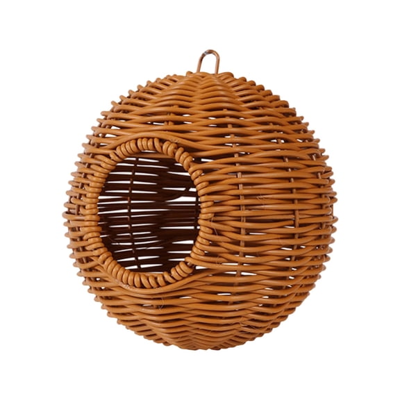 Hanging style Bird Nest Parrot Nesting House Parakeet Nesting Soft Lovebird Warm Bed Sleeping for Parrots Bird Cage Accessories (Single-Hole Style)
