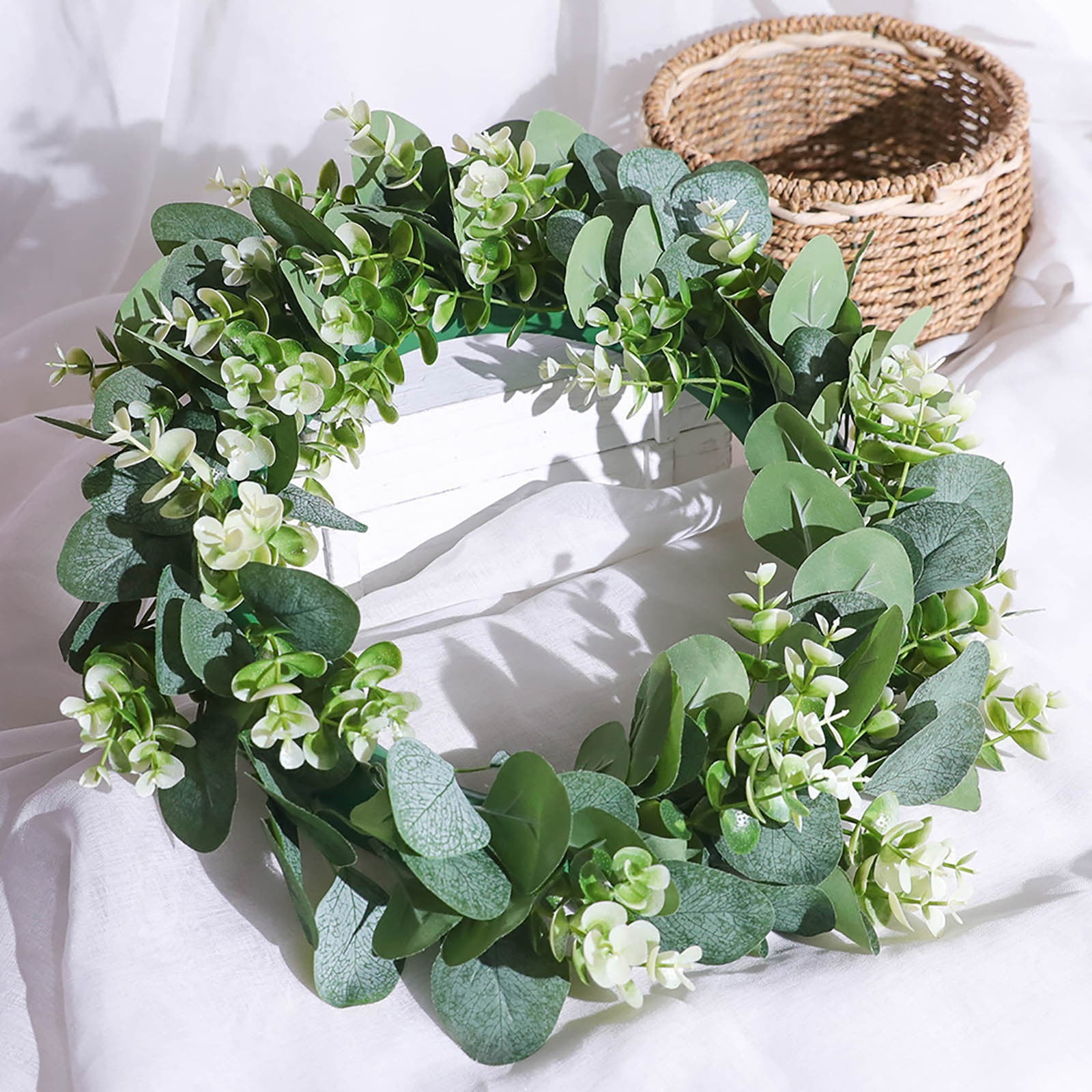 Hanging with Flowers Outdoor Flower Vase Flowers Garland Winter