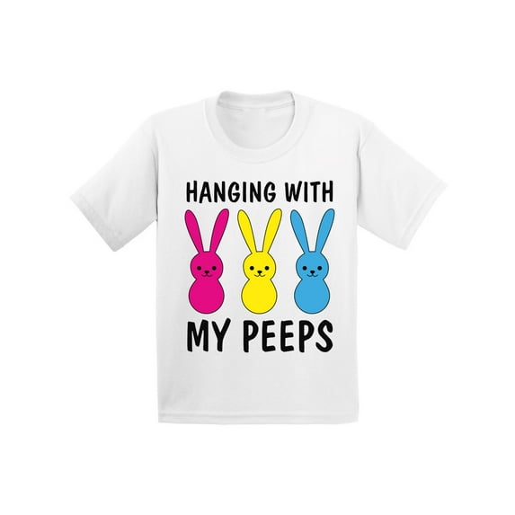 Hanging with My Peeps 2 Years Old Easter Outfit 3T 4T 5T Easter Shirt for Toddlers Baby Easter Clothes Unisex