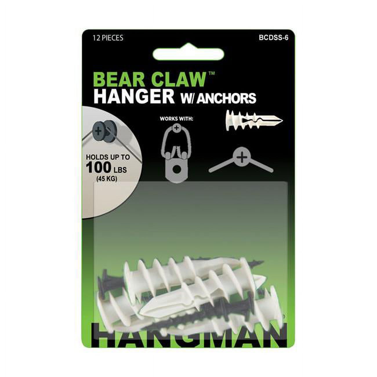 Bearclaw Hangers & Anchors - Black N260-128