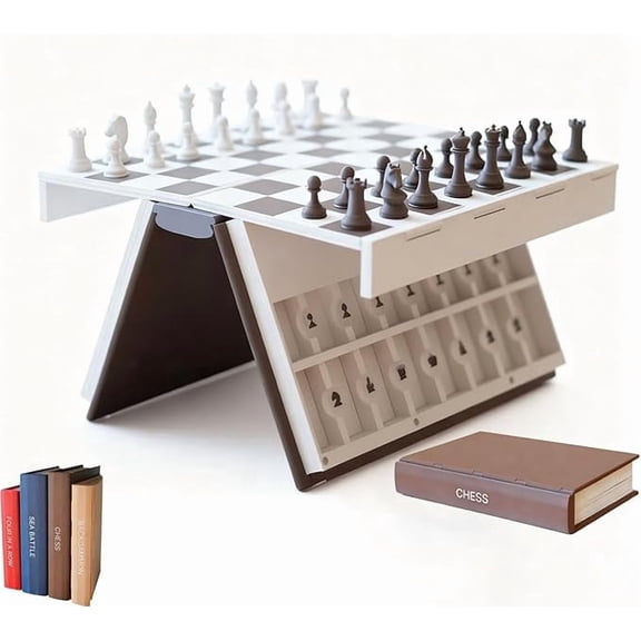 Hangman Game Magnetic Cowboy, Playbook Board Game, 3D Printed Magnetic Chess Set, Four in a Row, Sea Battle, Backgammon, Mancala, Sling Puck, Books Design for Adults