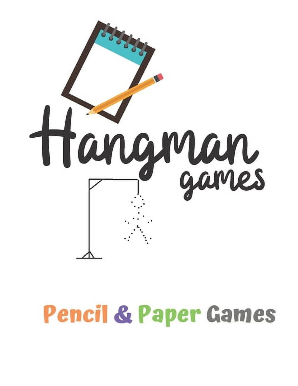 Hangman Games 2 Player Game : Puzzels --Paper & Pencil Games: 2 Player  Activity Book Hangman -- Fun Activities for Family Time (Paperback)