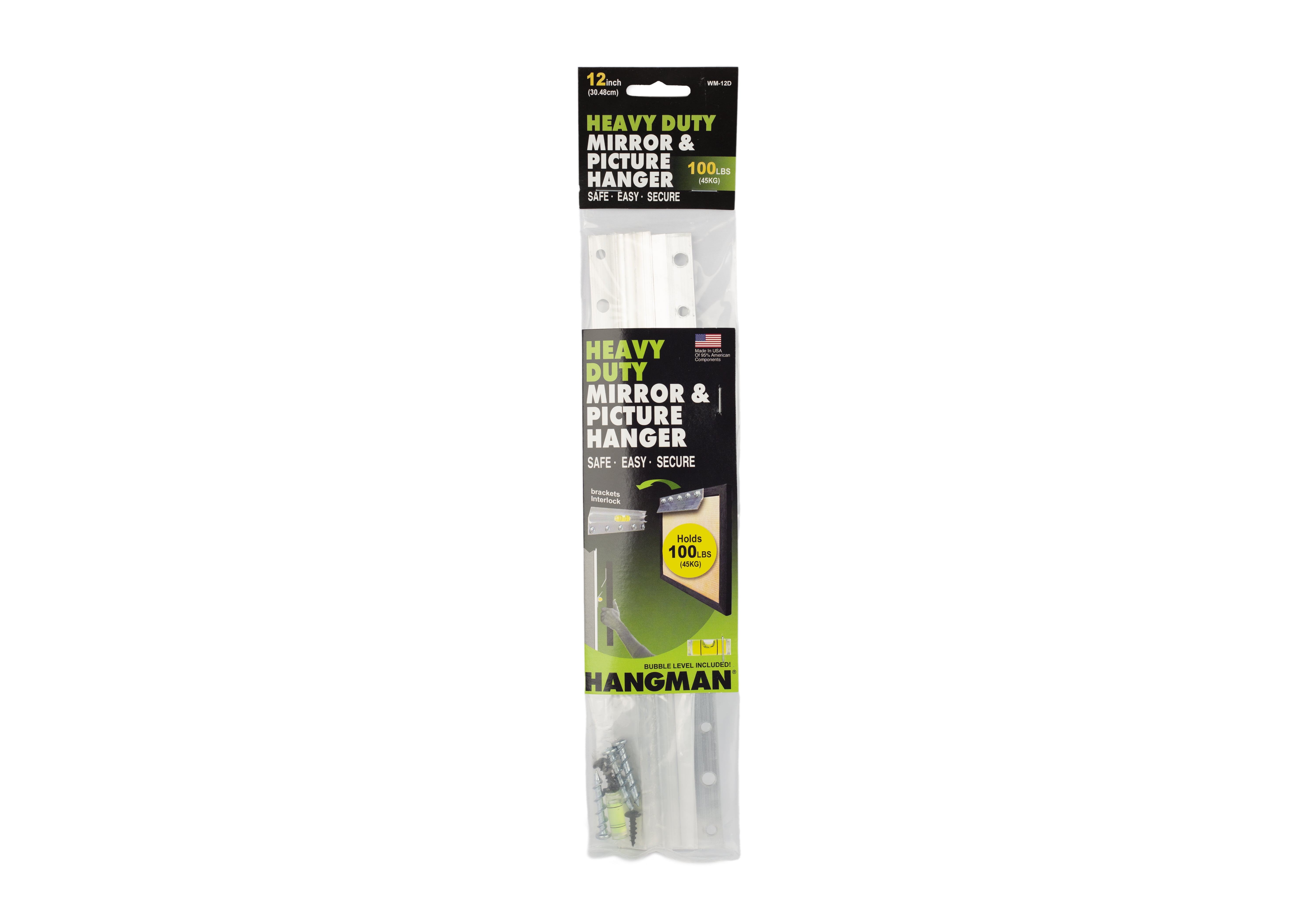 Hangman Silver D-Ring Hanger 100 lb 2 pk Hangman Silver D-Ring Hanger 100 lb 2 pk