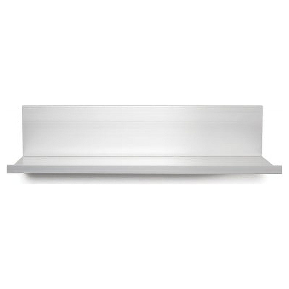 White Aluminum No-Stud Floating Wall Shelf, 13-Inch