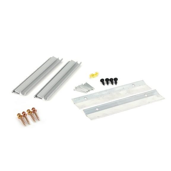 Hangman No Stud Speaker Hanging Kit - Hangs 2 Large and 4 Small Speakers - Silver