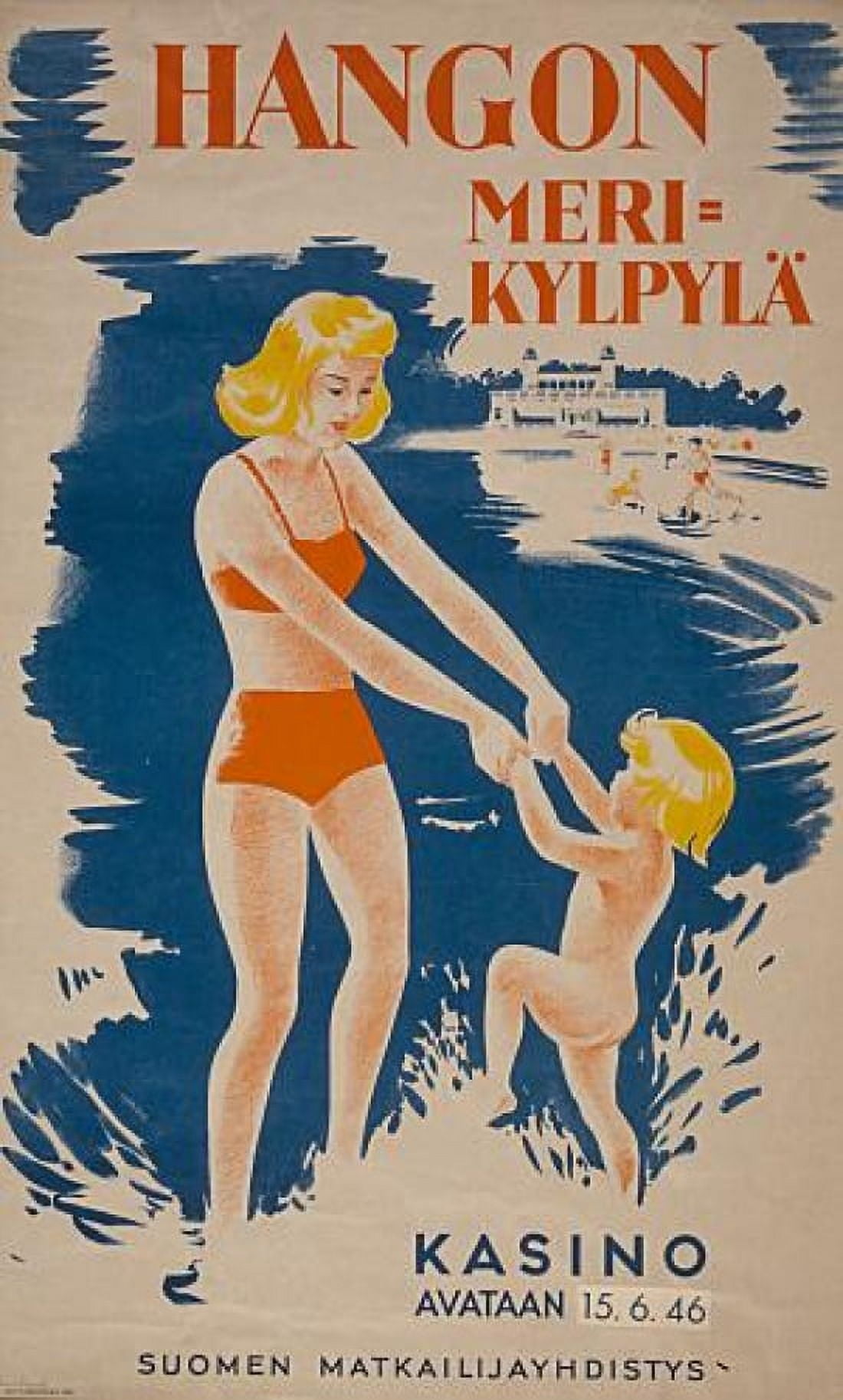 Hangon Meri Kylpyla Russian Tourism Travel Canvas Art -  (36 x 54)