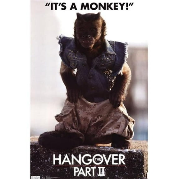 Hangover 2Monkey -22 x 34 Poster Print