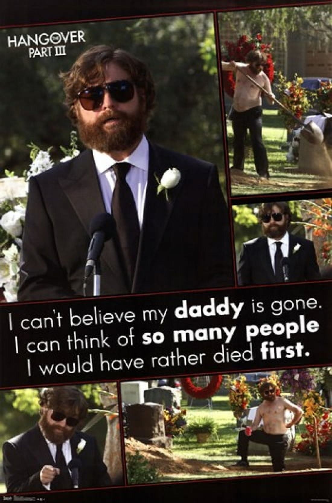 Hangover 3 - Funeral Poster Print (24 x 36) - Walmart.com