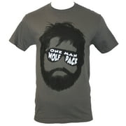 Hangover Mens T-Shirt -  "One Man Wolf Pack" Face Image