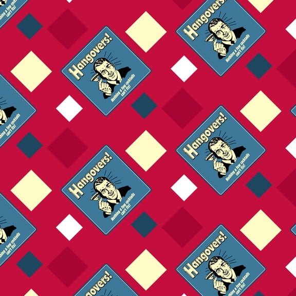 Hangovers Nothing a Few Cocktails Can't Fix Funny Humor Retro Premium Roll Gift Wrap Wrapping Paper
