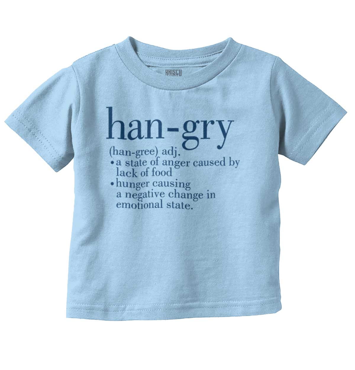 Hangry Definition Angry Foodie Toddler Boy Girl T Shirt Infant 