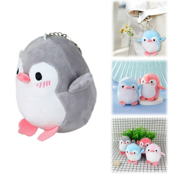 Hangs Clearance！Penguin Animal Stuffed Doll Plush Toy Keychain Key Holder Bag Pendant Gifts Toys For Boys Girls Kids Random Color 1 Plush Doll