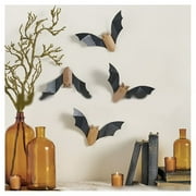 2packs Hangs,Halloween E.ssential: Rustic Wooden Bat Wall Decor Enhance Your Space With A Stunning Bat Shaped Wooden Craft by Luwxia