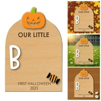 Halloween Keepsake DIY Footprint and Handprint Art Decoration for Photo Props for Kids Rooms