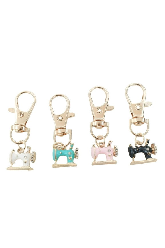 Hangs Pendant Mini Sewing Machine Keychains for Memory and Meaning – Metal Novelty Key Rings and Tiny Pendants for Women and Girls
