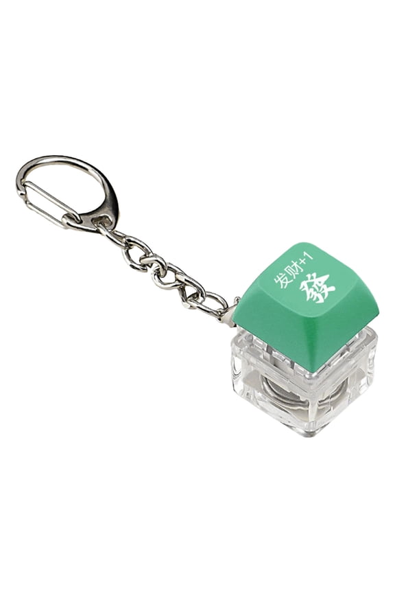 Hangs Product Keyboard Toy Key Toy Silicone Keychain Lighted Key Clicker with Chinese Character and Light Up Key Presser Feature Keyboard Button Accessory for and Learning
