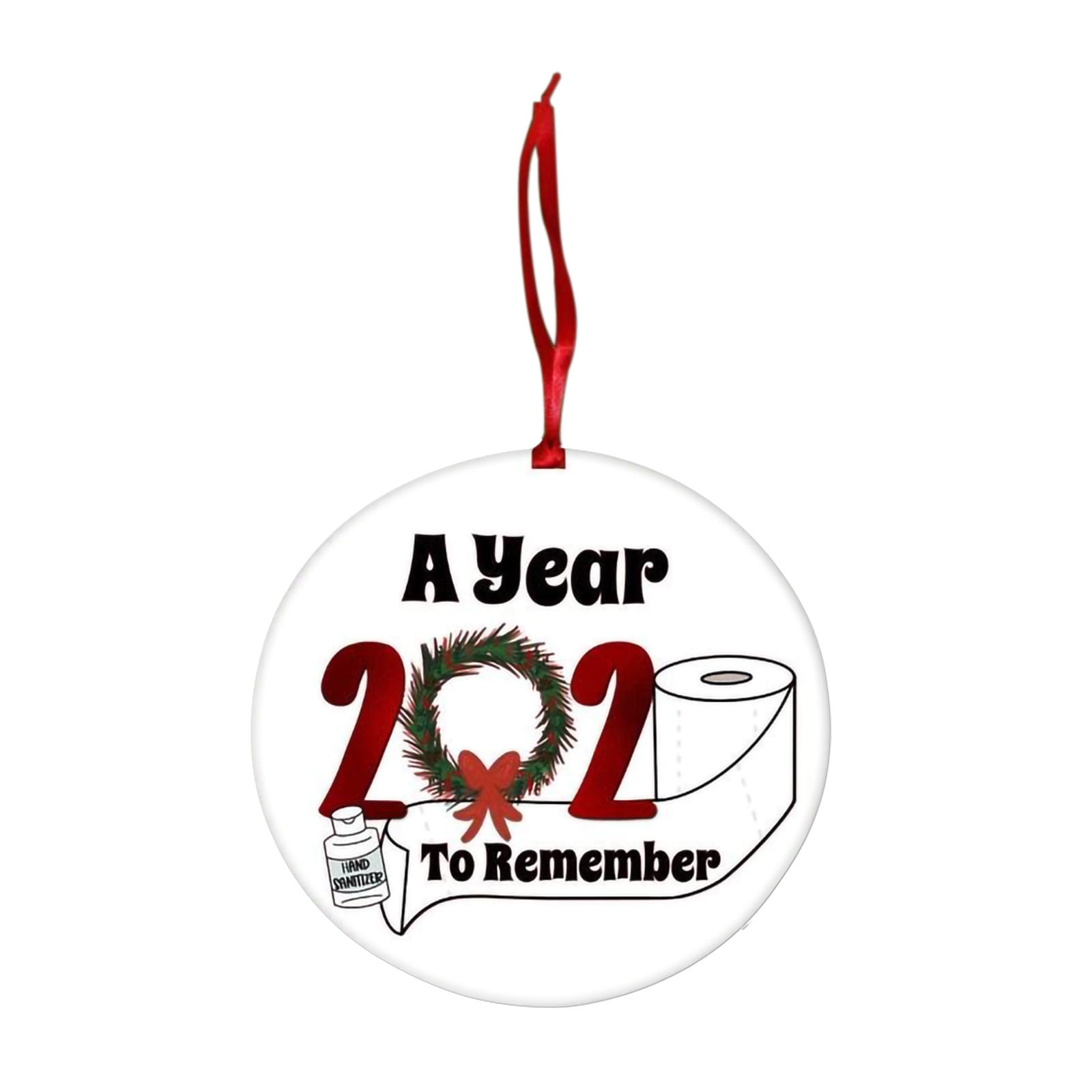 Hangs Remembering 2025 Ornament Year of Quarantine Ornament 2025 Christmas Ornament