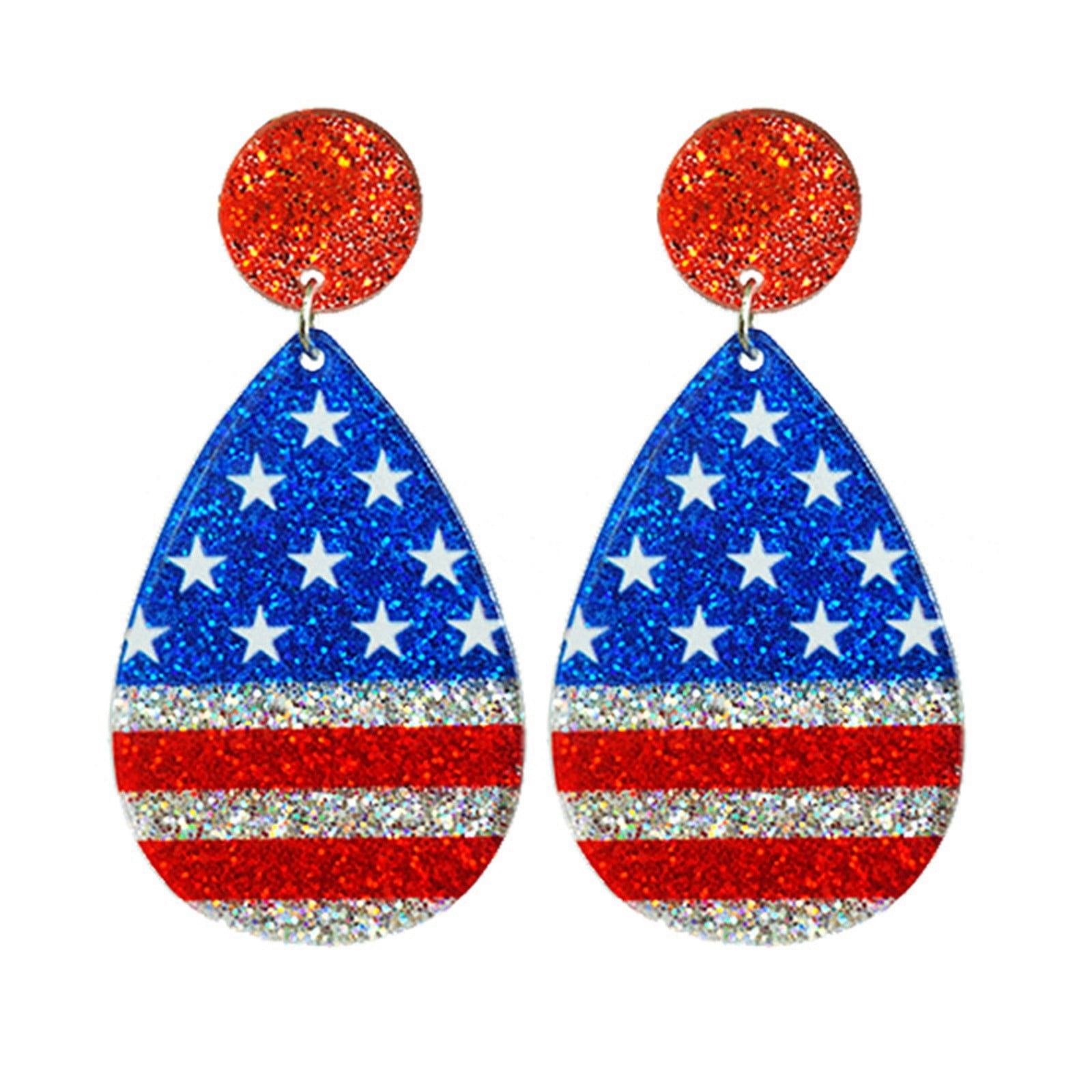 Hangs Shine Holiday Celebration Party Patriotic Diamond Powder Earrings a-simply-supported-beam-of-4-m-length-carries-two-point-loads-of-5-kn